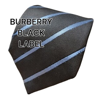 バーバリーブラックレーベル(BURBERRY BLACK LABEL)の【BURBERRY BLACK LABEL】ブラウン系　ストライプ　日本製(ネクタイ)