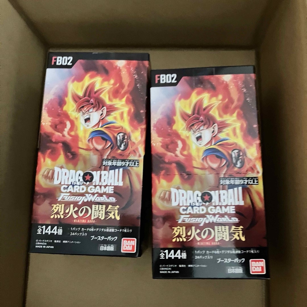 BANDAI(バンダイ)の烈火の闘気 2box ドラゴンボール カード エンタメ/ホビーのトレーディングカード(Box/デッキ/パック)の商品写真