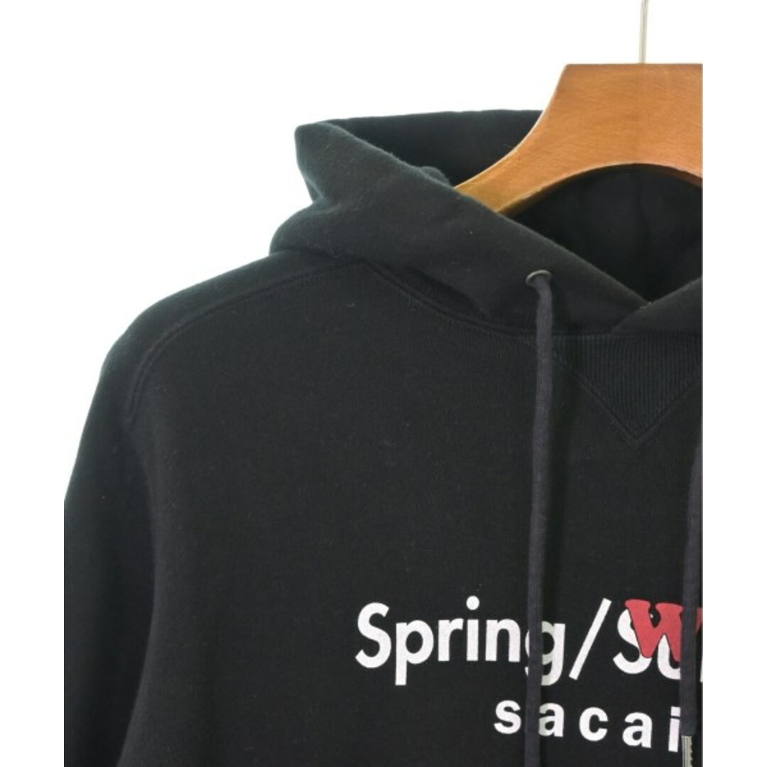 sacai(サカイ)のsacai サカイ パーカー 1(S位) 黒 【古着】【中古】 メンズのトップス(パーカー)の商品写真