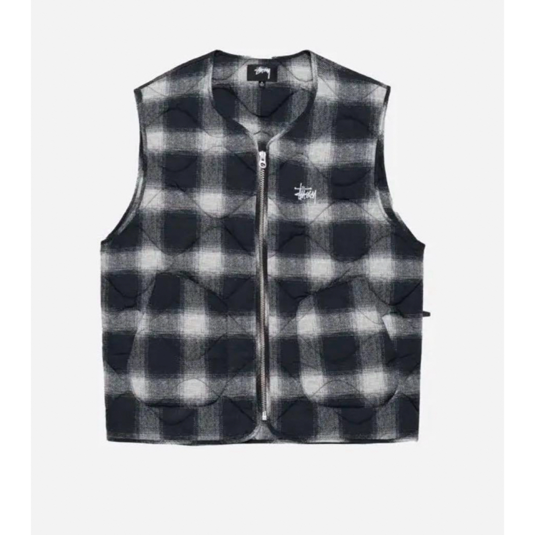 STUSSY(ステューシー)のSTUSSY  ナイロンベスト　PLAID NYLON LINER VEST メンズのトップス(ベスト)の商品写真