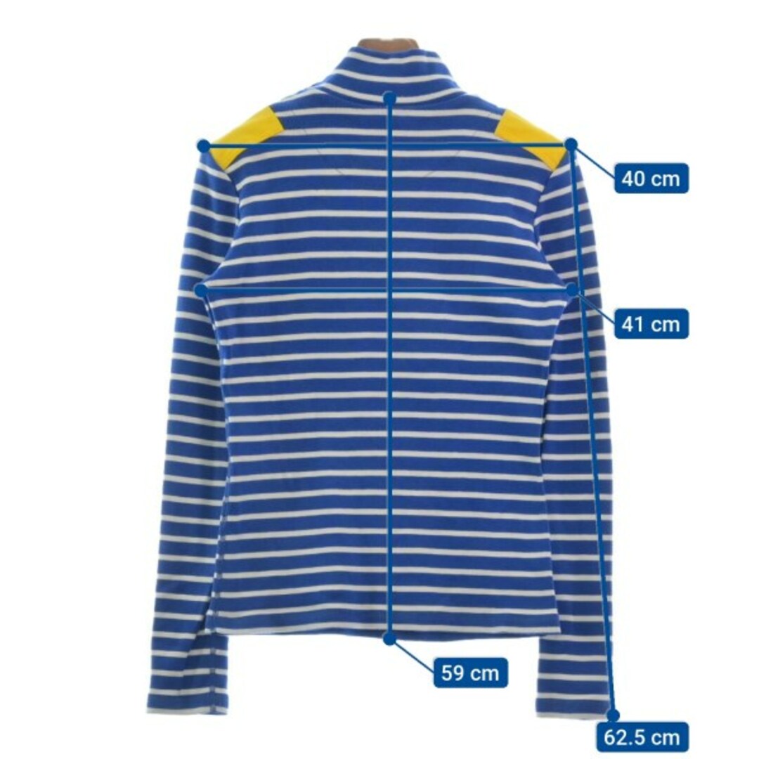 PETIT BATEAU(プチバトー)のPETIT BATEAU Tシャツ・カットソー XS 青x白(ボーダー) 【古着】【中古】 レディースのトップス(カットソー(半袖/袖なし))の商品写真