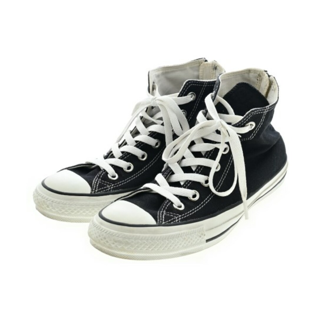 CONVERSE(コンバース)のCONVERSE コンバース スニーカー 24.5cm 黒xオフホワイト 【古着】【中古】 レディースの靴/シューズ(スニーカー)の商品写真