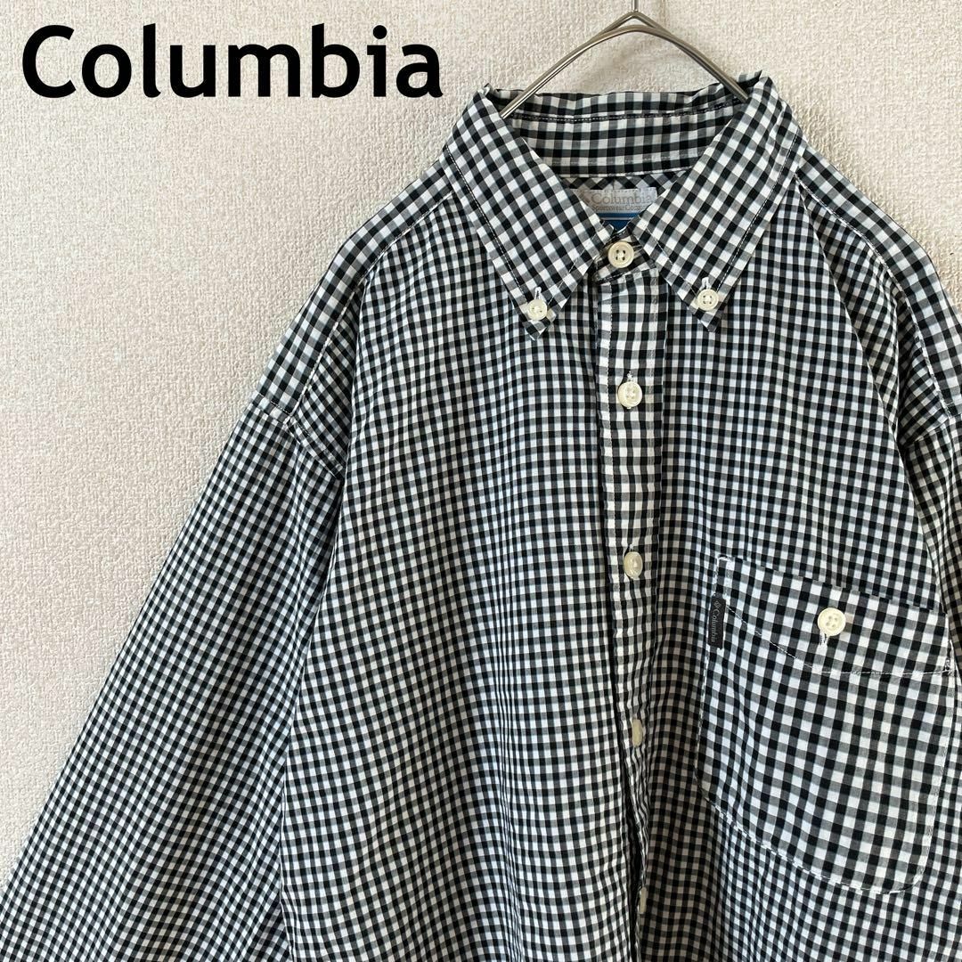 Columbia(コロンビア)のP2 コロンビア　ギンガムチェックシャツ　長袖　Mメンズ 薄手　コットン メンズのトップス(Tシャツ/カットソー(七分/長袖))の商品写真