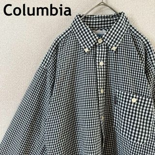 Columbia - P2 コロンビア　ギンガムチェックシャツ　長袖　Mメンズ 薄手　コットン