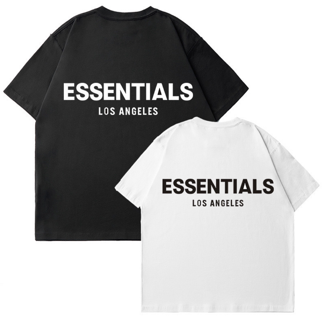 エッセンシャル　半袖Tシャツ　トップス100%棉　ESSENTIALS　男女兼用 メンズのトップス(Tシャツ/カットソー(半袖/袖なし))の商品写真