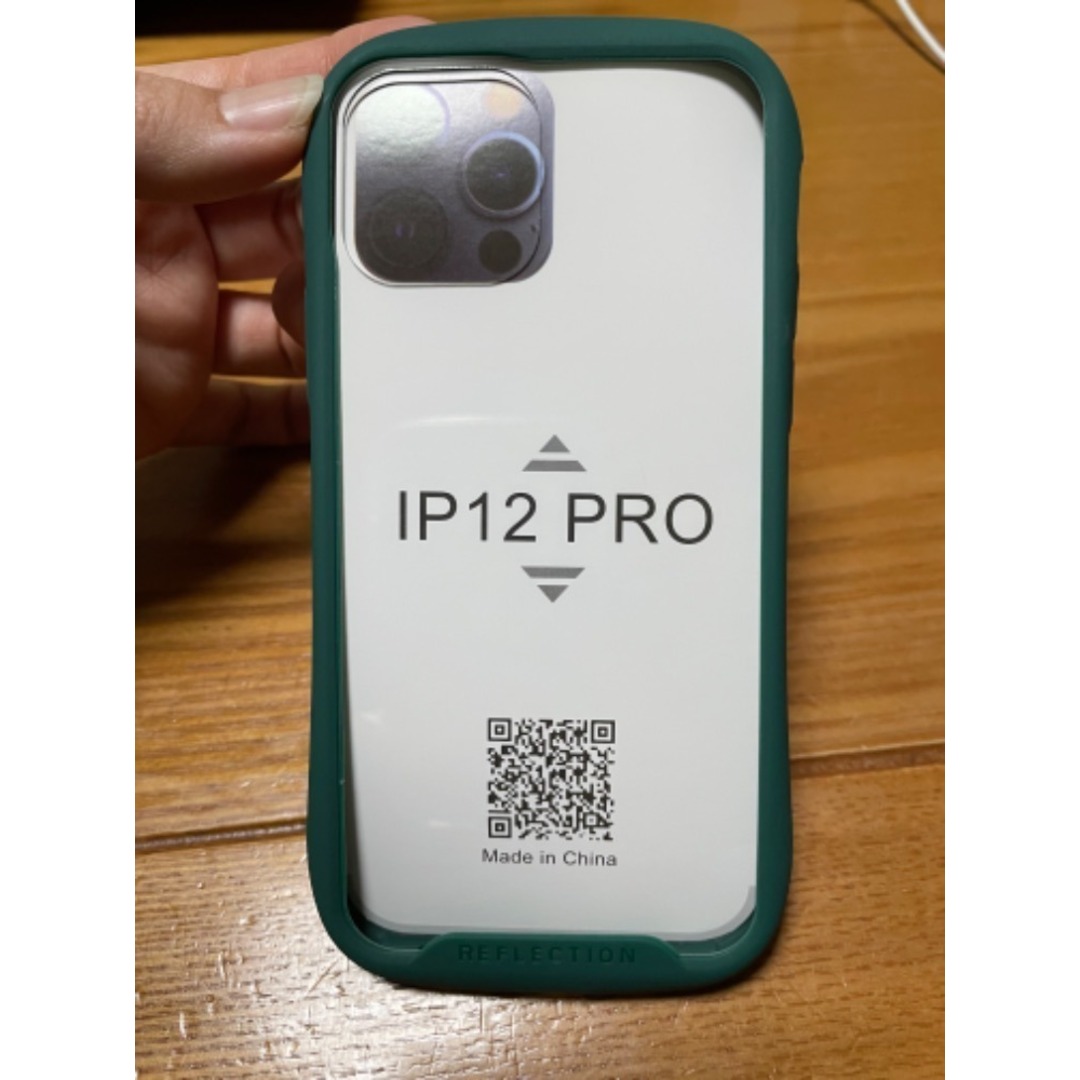 【お買い得】iPhone12pro ケース  グリーン フルガード 背面クリア  スマホ/家電/カメラのスマホアクセサリー(モバイルケース/カバー)の商品写真