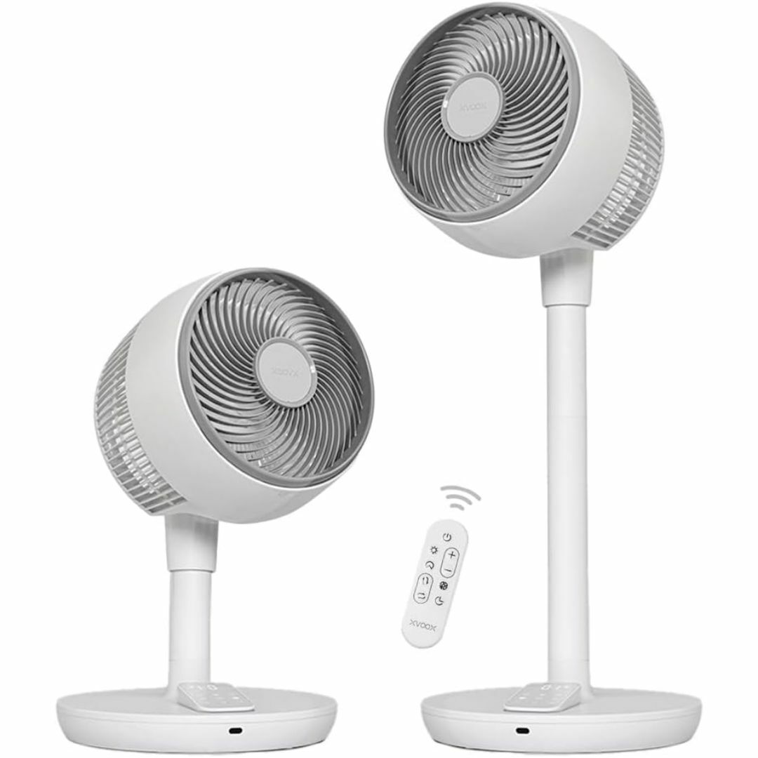 【節電対策&静音】 XVOOX サーキュレーター 扇風機 自動360°首