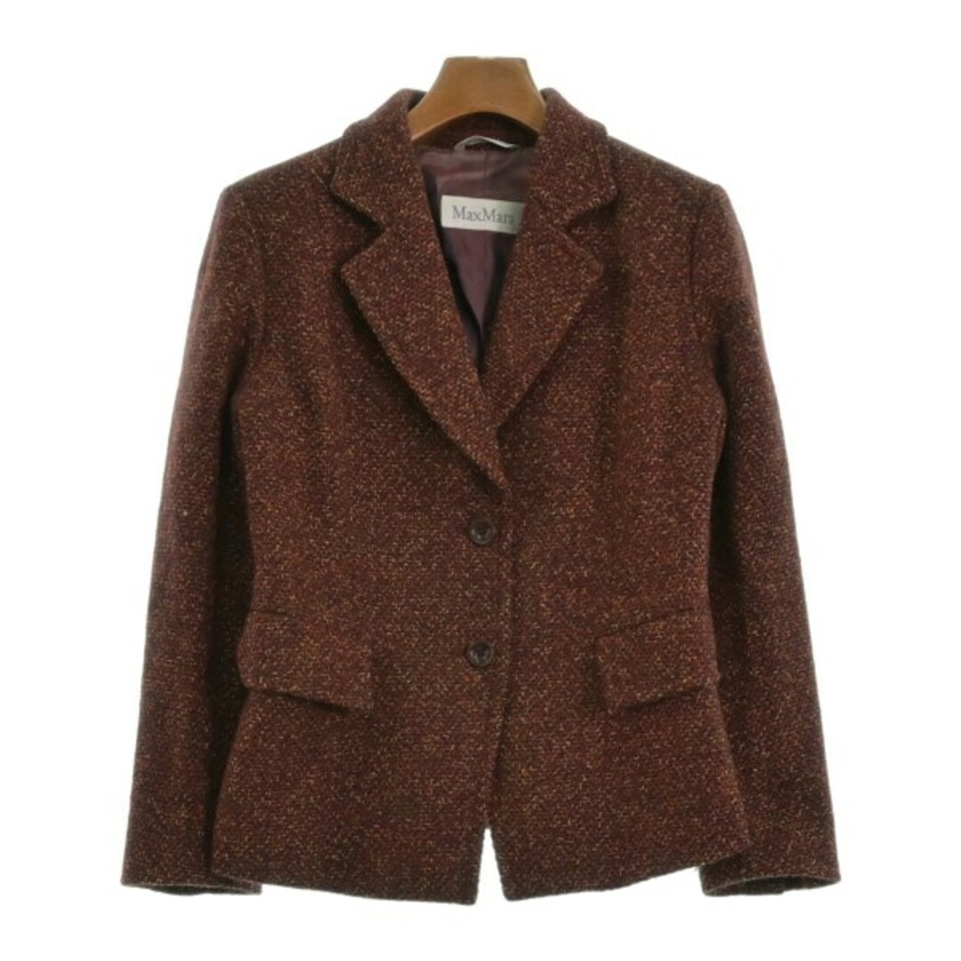 Max Mara(マックスマーラ)のMax Mara マックスマーラ テーラードジャケット 40(M位) 赤 【古着】【中古】 レディースのジャケット/アウター(テーラードジャケット)の商品写真