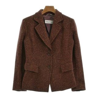 マックスマーラ(Max Mara)のMax Mara マックスマーラ テーラードジャケット 40(M位) 赤 【古着】【中古】(テーラードジャケット)