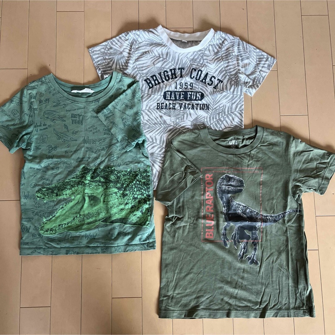 UNIQLO(ユニクロ)の半袖Tシャツセット　130 キッズ/ベビー/マタニティのキッズ服男の子用(90cm~)(Tシャツ/カットソー)の商品写真