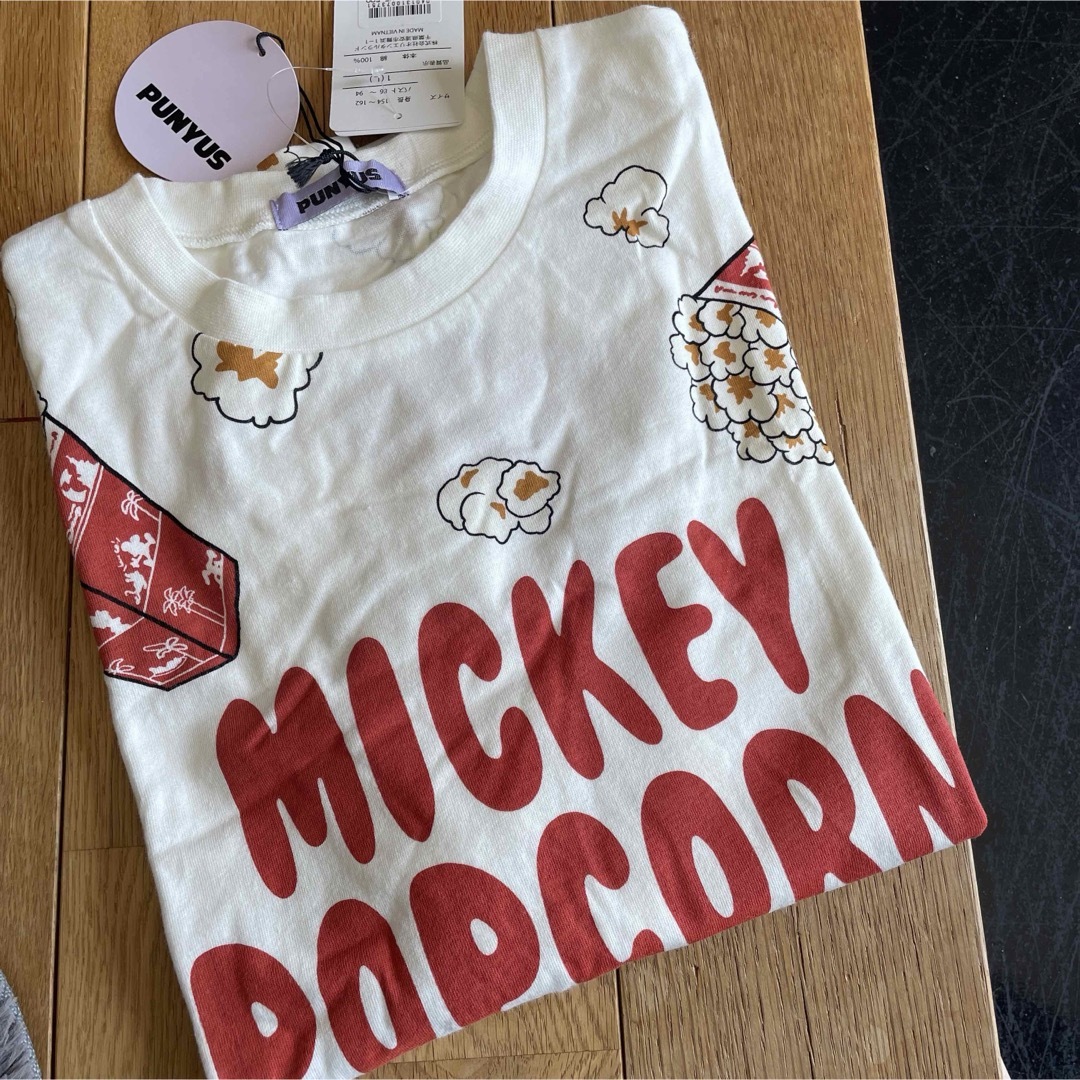 Disney(ディズニー)のプニュズ　ディズニー　ポップコーンTシャツ　L レディースのトップス(Tシャツ(半袖/袖なし))の商品写真