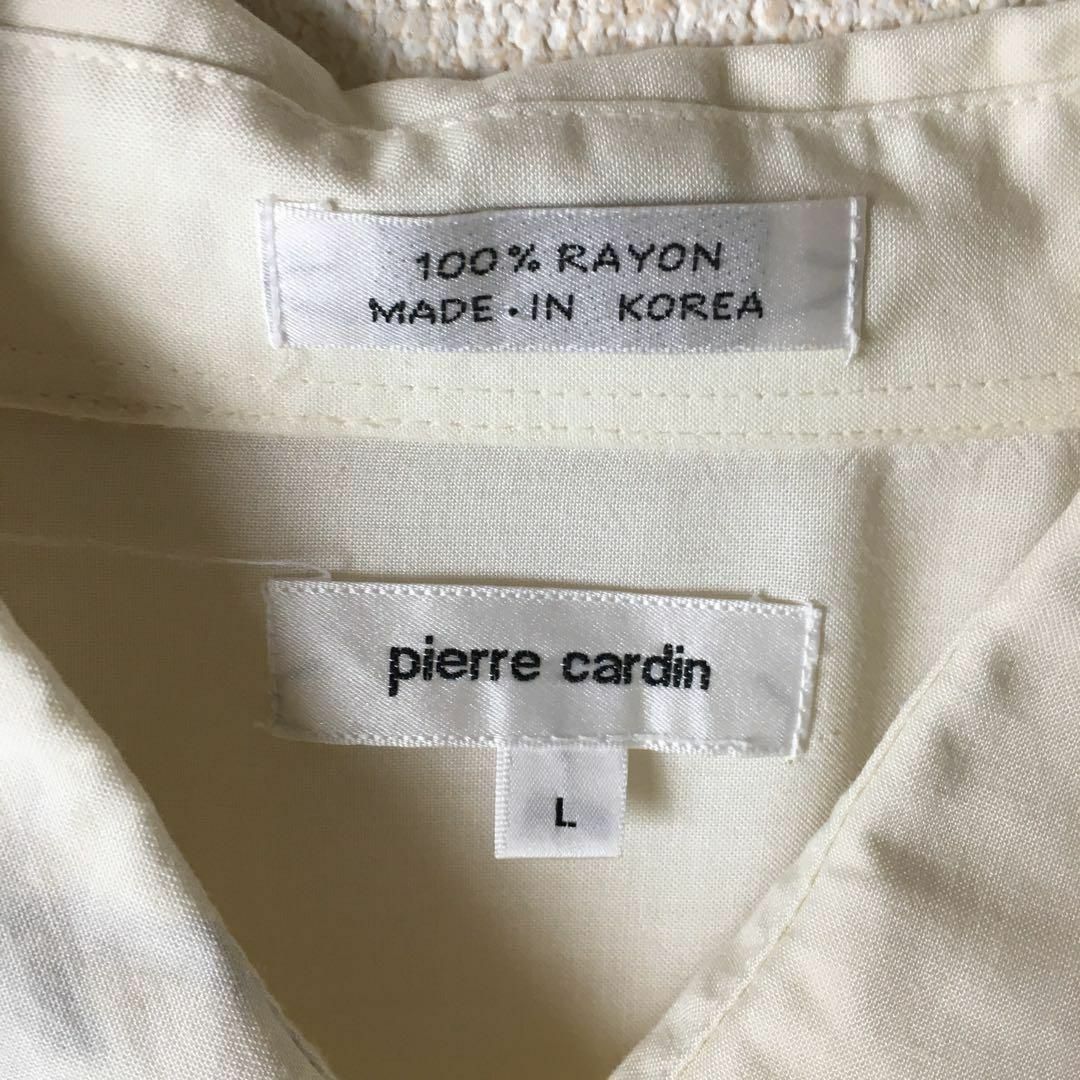 pierre cardin(ピエールカルダン)のB2ピエールカルダン　フルデザインシャツ　ヤシ　バンブー　Ｌメンズ ゆったり メンズのトップス(Tシャツ/カットソー(七分/長袖))の商品写真