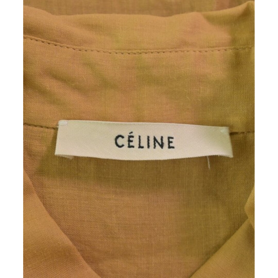 celine(セリーヌ)のCELINE セリーヌ カジュアルシャツ 38(M位) キャメル 【古着】【中古】 レディースのトップス(シャツ/ブラウス(長袖/七分))の商品写真