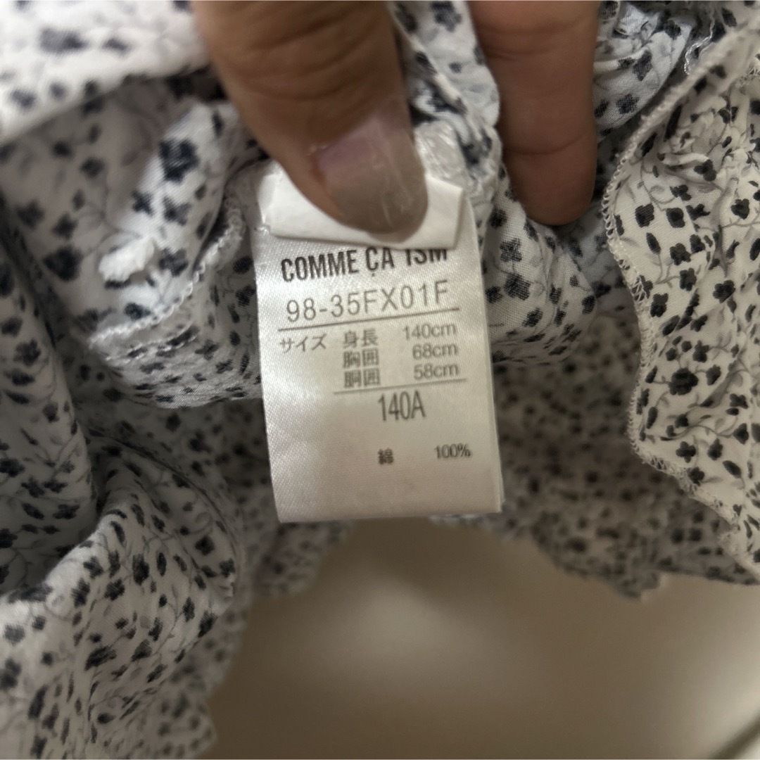 COMME CA ISM(コムサイズム)のCOMME CA ISM コムサイズム ワンピース 140 小花 両ポケット付き キッズ/ベビー/マタニティのキッズ服女の子用(90cm~)(ワンピース)の商品写真