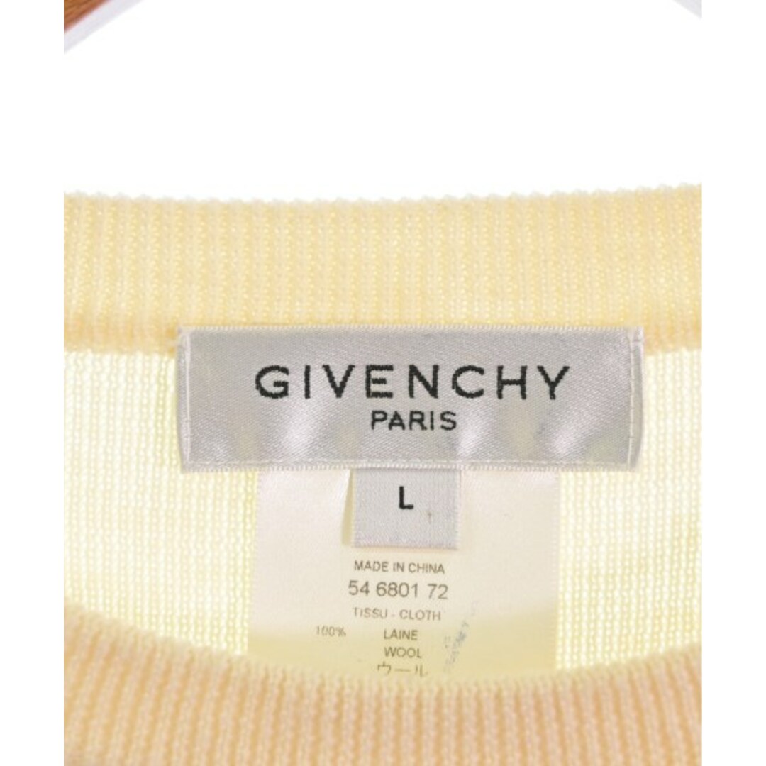 GIVENCHY(ジバンシィ)のGIVENCHY ジバンシー ニット・セーター L 白系x紺(ボーダー) 【古着】【中古】 レディースのトップス(ニット/セーター)の商品写真