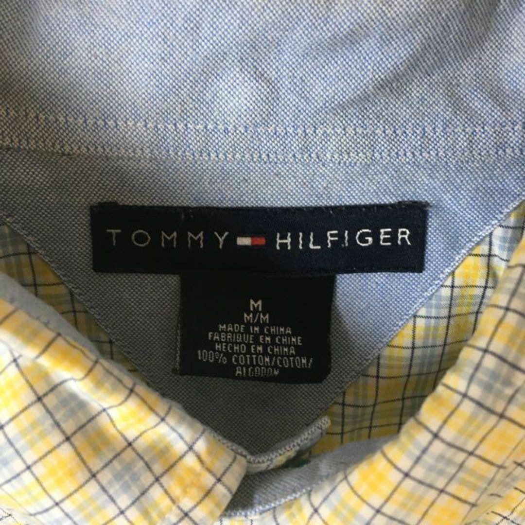 TOMMY HILFIGER(トミーヒルフィガー)のトミーヒルフィガー　長袖　チェックシャツ　コットン素材　Mメンズ 秋　ストリート メンズのトップス(Tシャツ/カットソー(七分/長袖))の商品写真