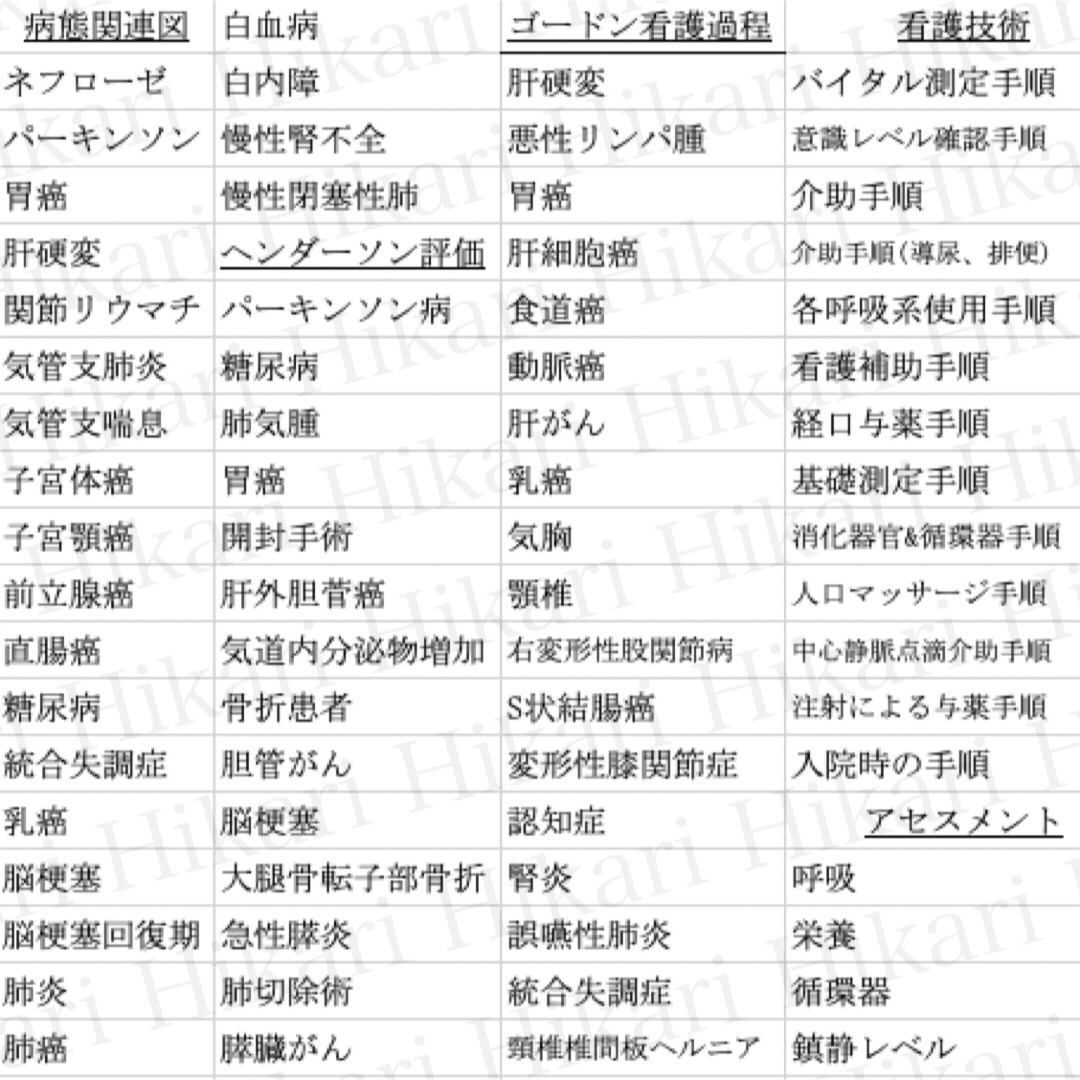 ☆大好評☆看護学生向け‼︎大容量看護実習資料セット エンタメ/ホビーの本(健康/医学)の商品写真