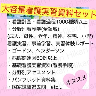 ☆大好評☆看護学生向け‼︎大容量看護実習資料セット(健康/医学)