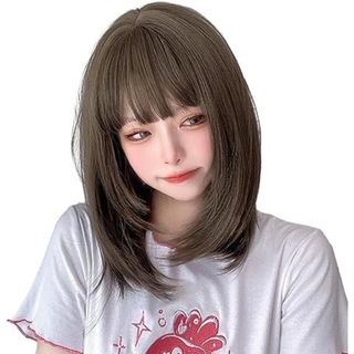 【残りわずか】 BARSDAR ウィッグ ボブ ショート レディース かわいい(ショートストレート)