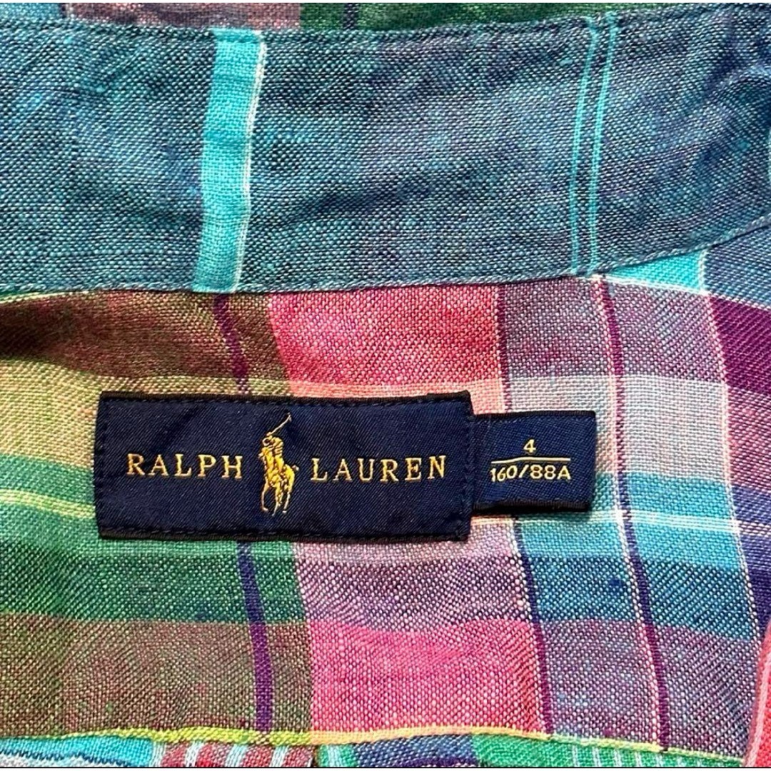 Ralph Lauren(ラルフローレン)のラルフローレン Ralph Lauren マルチカラー 麻 レディース レディースのトップス(シャツ/ブラウス(長袖/七分))の商品写真