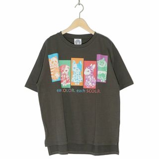 ScoLar - スカラー 142619 おしゃれを楽しむアニマル柄Tシャツ