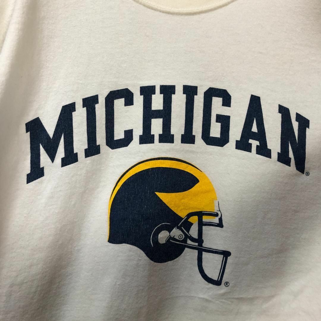 MICHIGAN フットボール シンプル ヘルメット Tシャツ メンズのトップス(Tシャツ/カットソー(半袖/袖なし))の商品写真