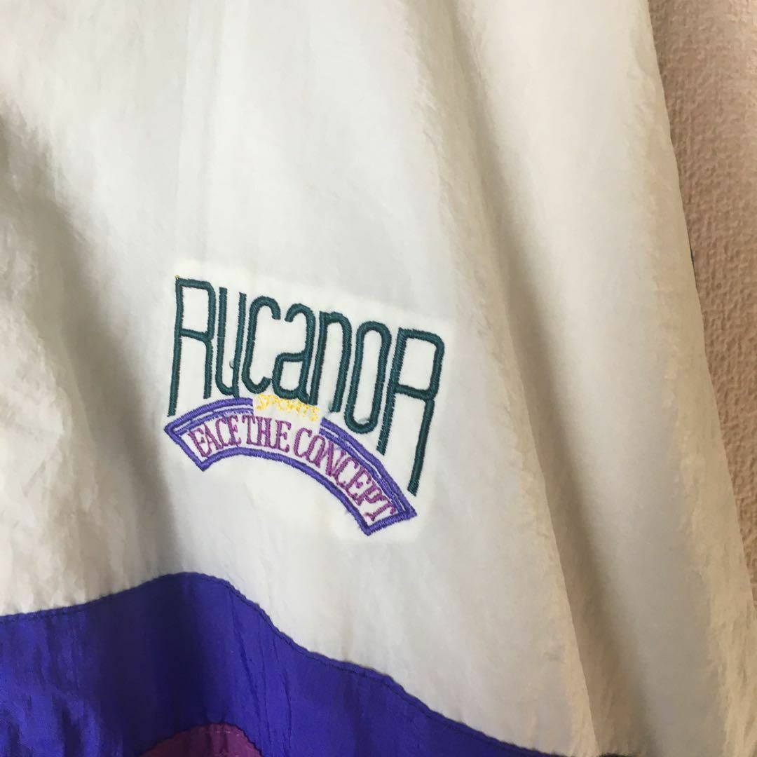 VINTAGE(ヴィンテージ)のJ2 RUCANOR ナイロンジャージ　ジャケット　90s 大きめ　2XL程度 メンズのジャケット/アウター(ナイロンジャケット)の商品写真