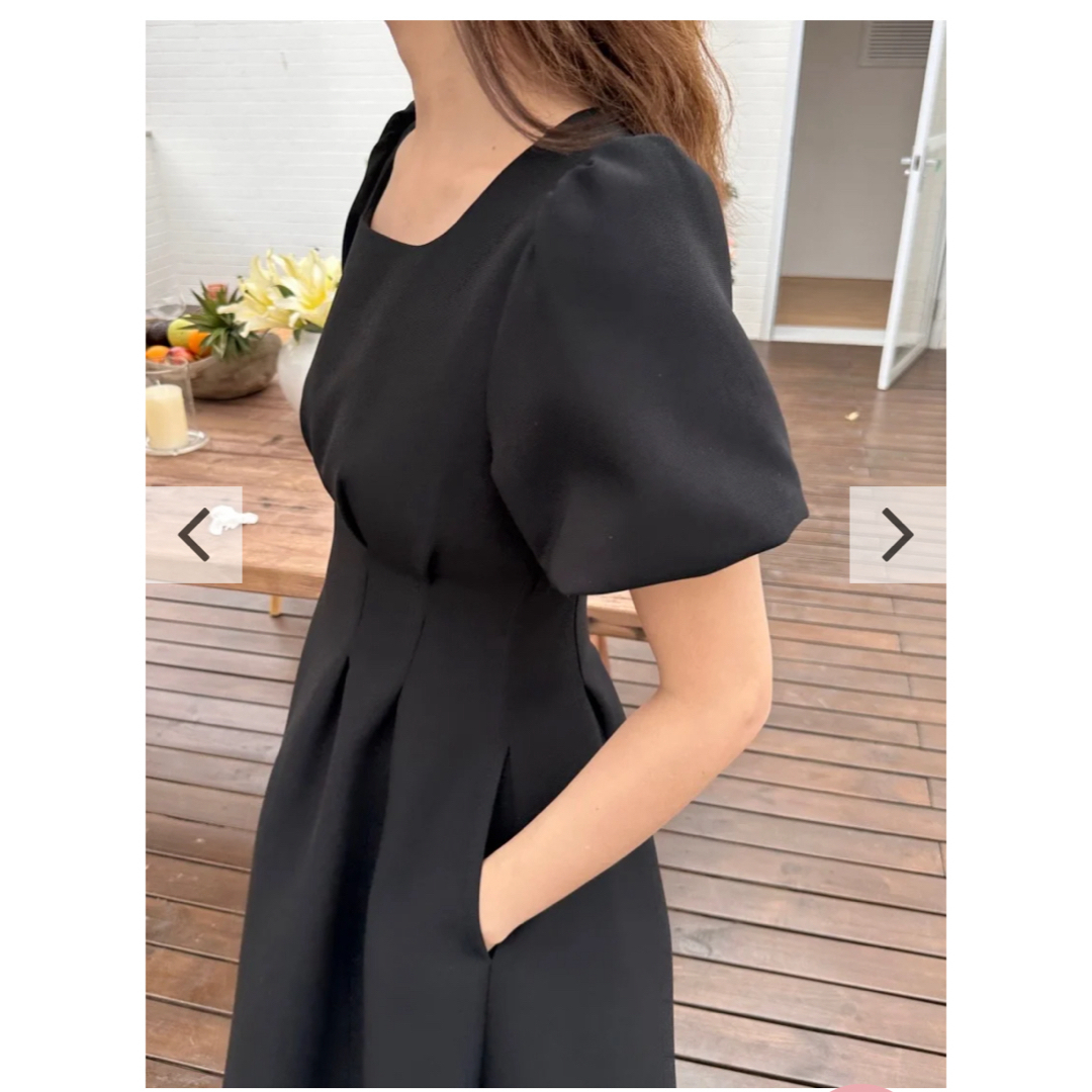 BIRTHDAY BASH(バースデーバッシュ)のWAIST TUCK SQUARE COLLAR A LINE DRESS レディースのフォーマル/ドレス(その他ドレス)の商品写真