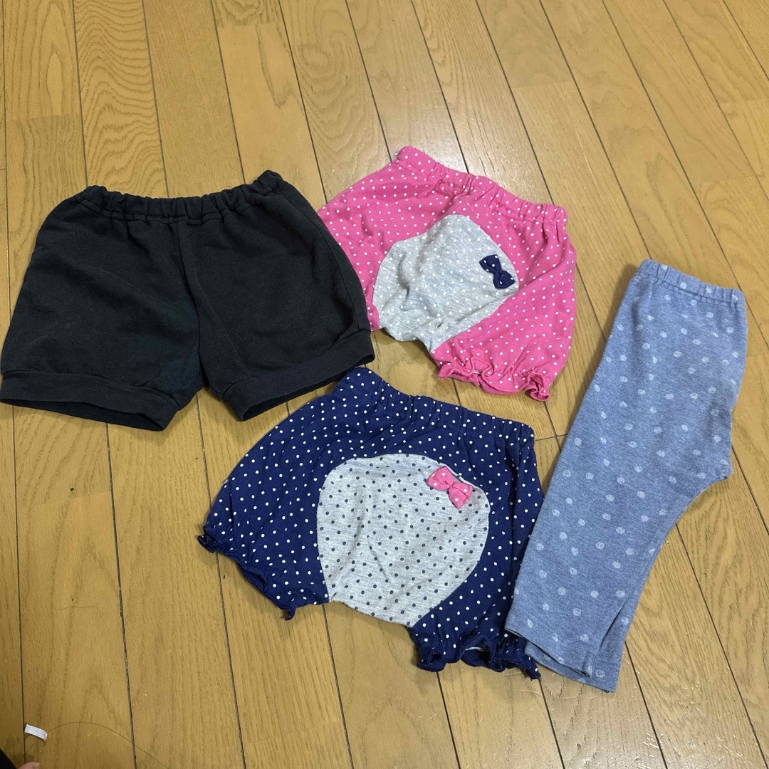 UNIQLO(ユニクロ)の女の子 ショートパンツ レギンス キッズ/ベビー/マタニティのベビー服(~85cm)(パンツ)の商品写真