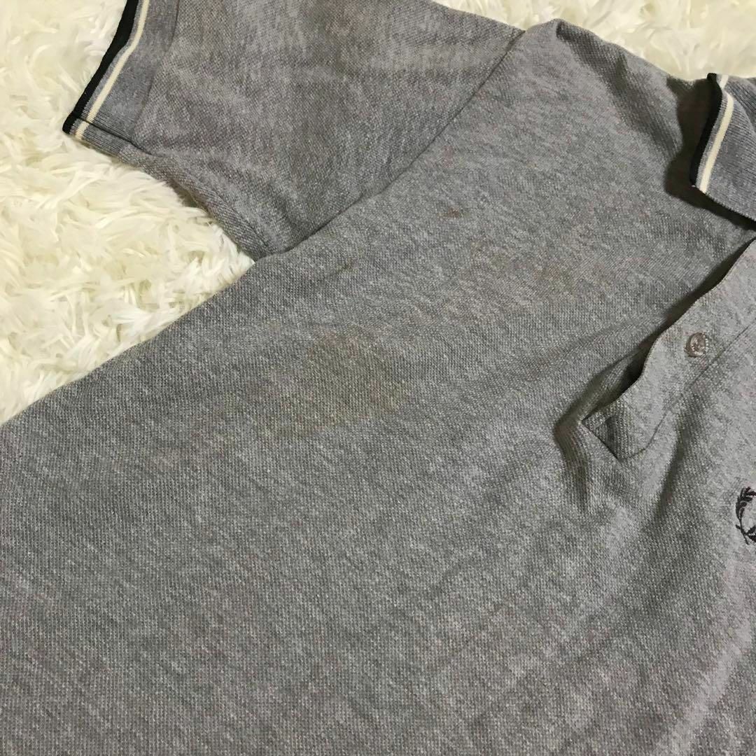FRED PERRY(フレッドペリー)のフレッドペリー fred perry ポロシャツ イングランド製 ロゴ グレー メンズのトップス(ポロシャツ)の商品写真
