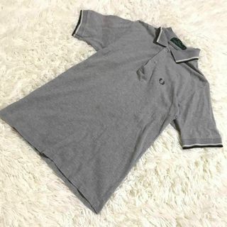 フレッドペリー(FRED PERRY)のフレッドペリー fred perry ポロシャツ イングランド製 ロゴ グレー(ポロシャツ)