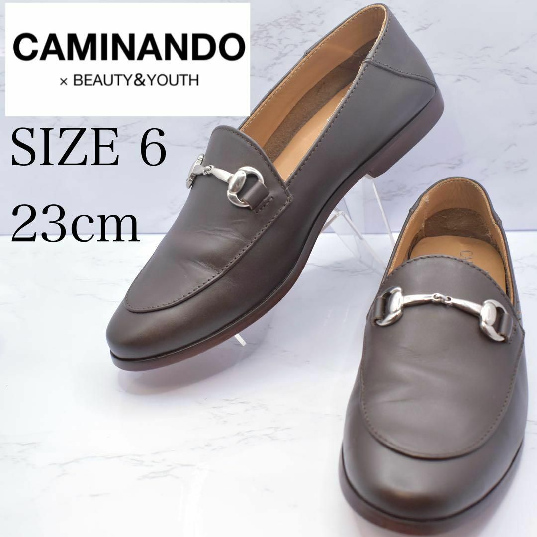 CAMINANDO(カミナンド)の【美品】caminando  ビットローファー　カミナンド　23cm レディースの靴/シューズ(ローファー/革靴)の商品写真