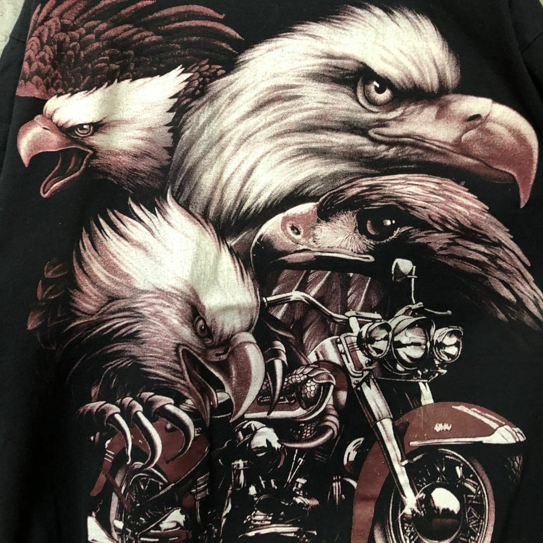 鷲 ワシ アメリカンバイク 派手 アメリカ古着 Tシャツ メンズのトップス(Tシャツ/カットソー(半袖/袖なし))の商品写真