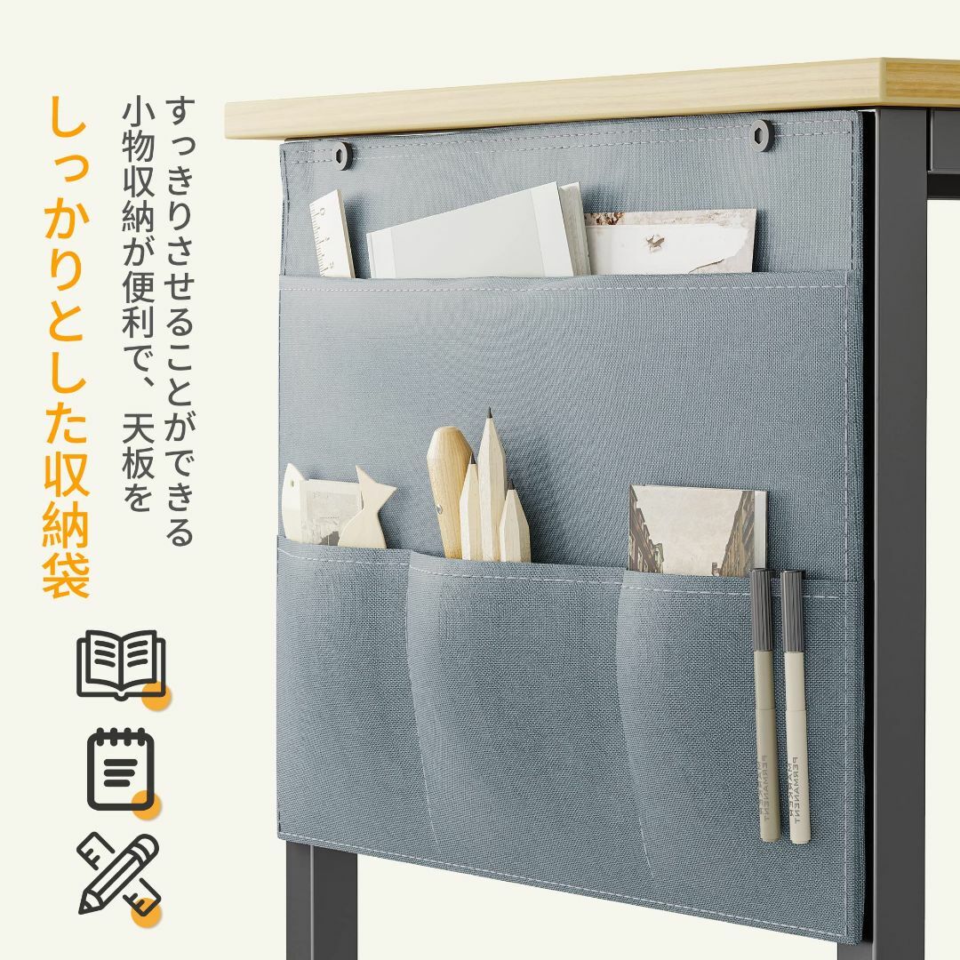 【色: ナチュラル】CubiCubi l字デスク 幅110cm*奥行き70cm  インテリア/住まい/日用品のオフィス家具(オフィス/パソコンデスク)の商品写真