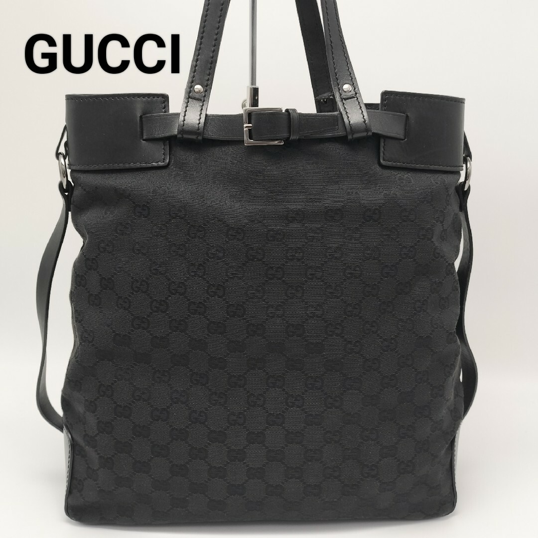 Gucci(グッチ)の✨グッチ　トートバッグ　ブラック　黒　黒 レディースのバッグ(トートバッグ)の商品写真