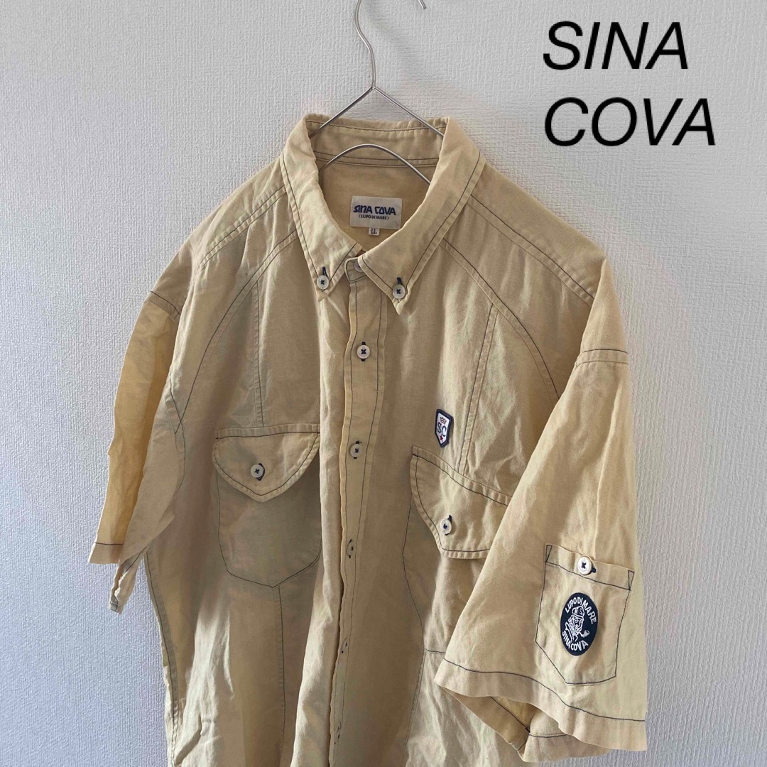 SINACOVA(シナコバ)のSINACOVAシナコバ半袖シャツメンズmイエロー黄XL メンズのトップス(シャツ)の商品写真