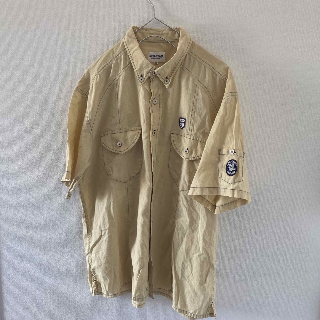SINACOVA(シナコバ)のSINACOVAシナコバ半袖シャツメンズmイエロー黄XL メンズのトップス(シャツ)の商品写真