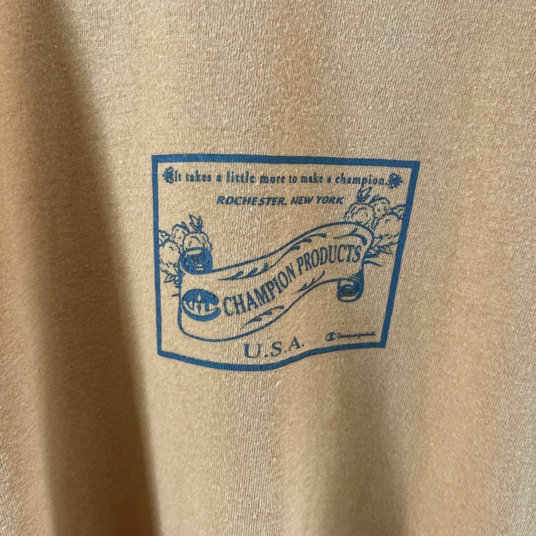 Champion(チャンピオン)のL1 チャンピオン　ラグランtシャツ 半袖　Mメンズ オレンジ　ゆったり メンズのトップス(Tシャツ/カットソー(半袖/袖なし))の商品写真