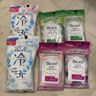 Biore - ビオレ さらさらパウダーシート 10枚✕4パック 冷シート 20枚✕2パック