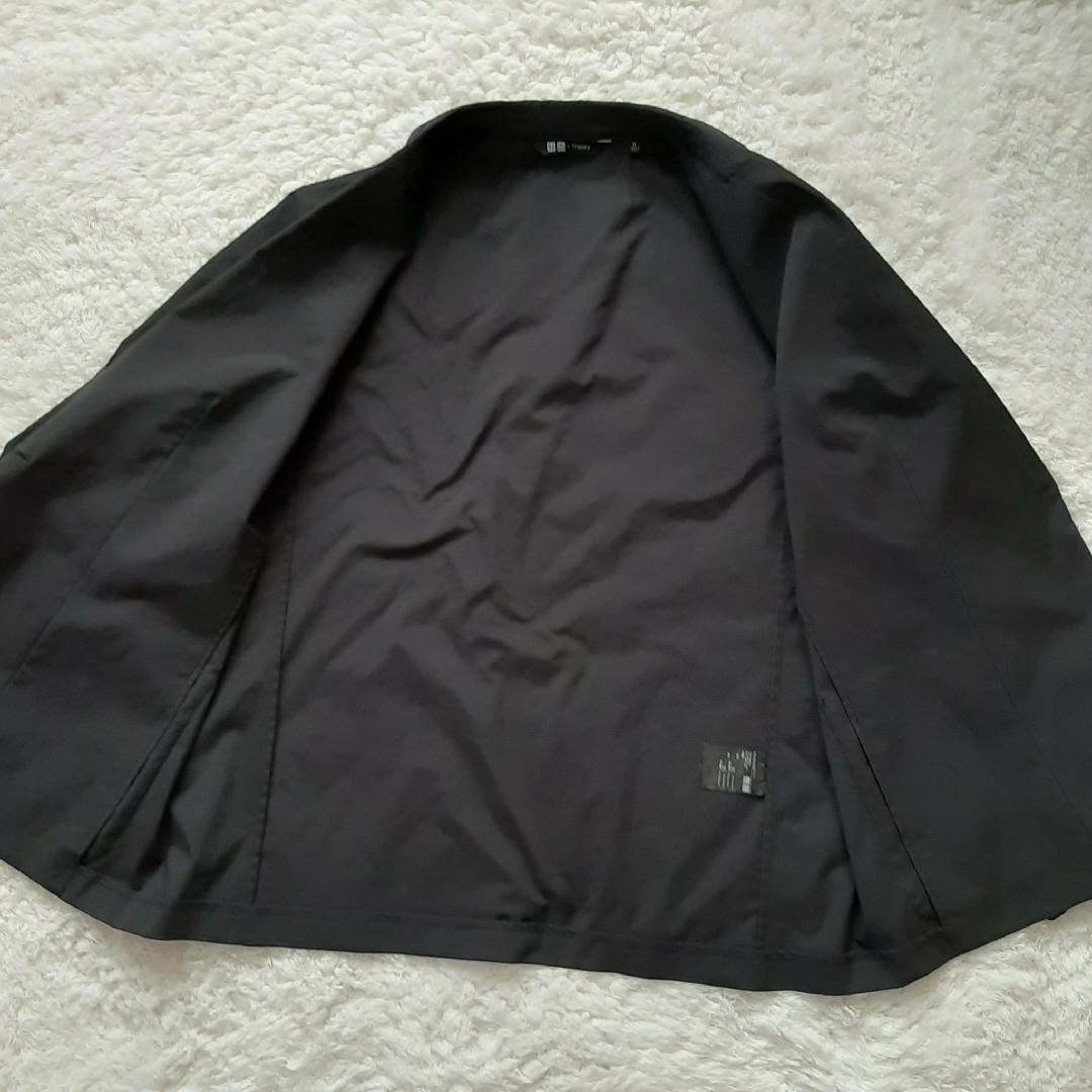 UNIQLO(ユニクロ)のUNIQLO×Theory　感動ジャケット　テーラードジャケット　ブラック　XL レディースのジャケット/アウター(テーラードジャケット)の商品写真