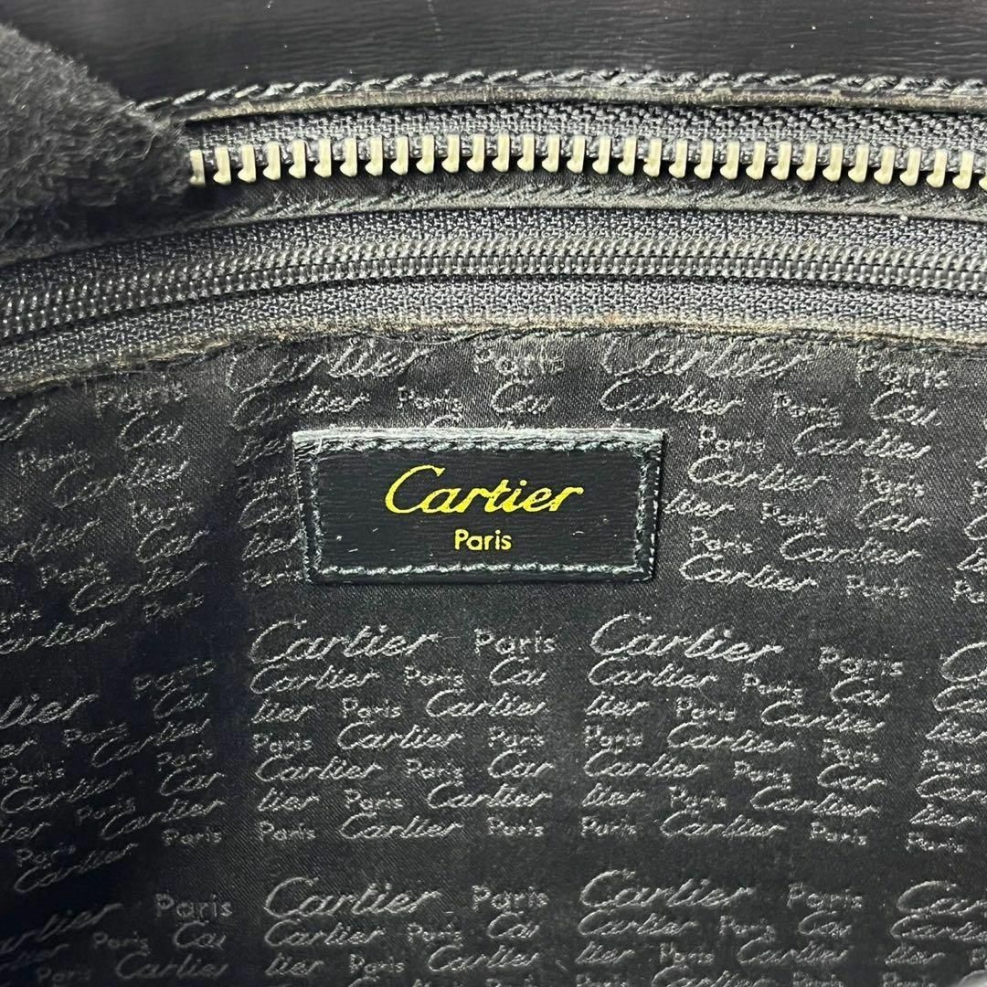 Cartier(カルティエ)の【美品・保存袋付】カルティエ　レザー　ブラック　セカンドバッグ　クラッチバッグ メンズのバッグ(その他)の商品写真