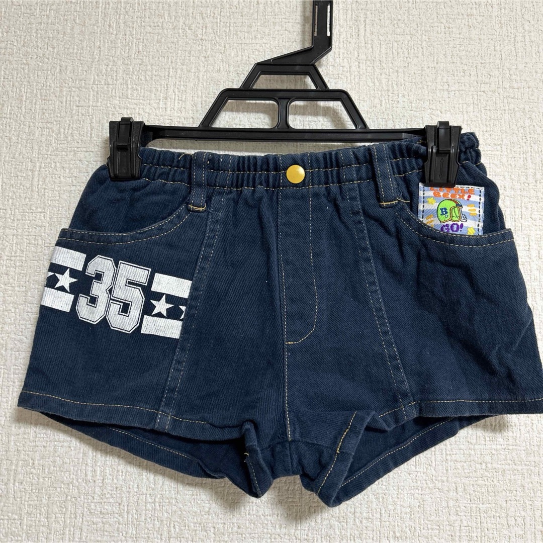 レトロ ショートパンツ 短パン キッズ/ベビー/マタニティのキッズ服男の子用(90cm~)(パンツ/スパッツ)の商品写真