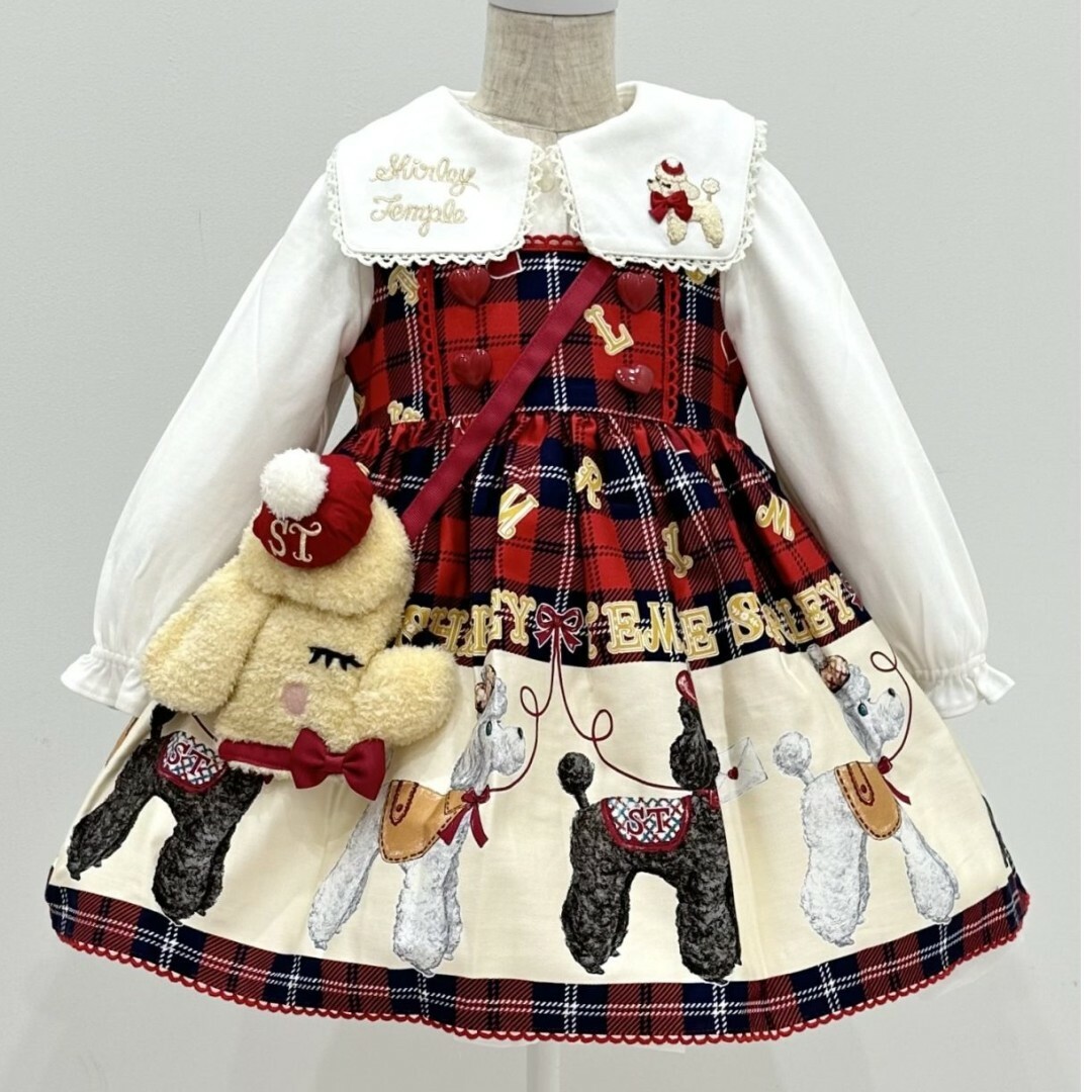 Shirley Temple(シャーリーテンプル)のシャーリーテンプル プードル 130 セット キッズ/ベビー/マタニティのキッズ服女の子用(90cm~)(ワンピース)の商品写真