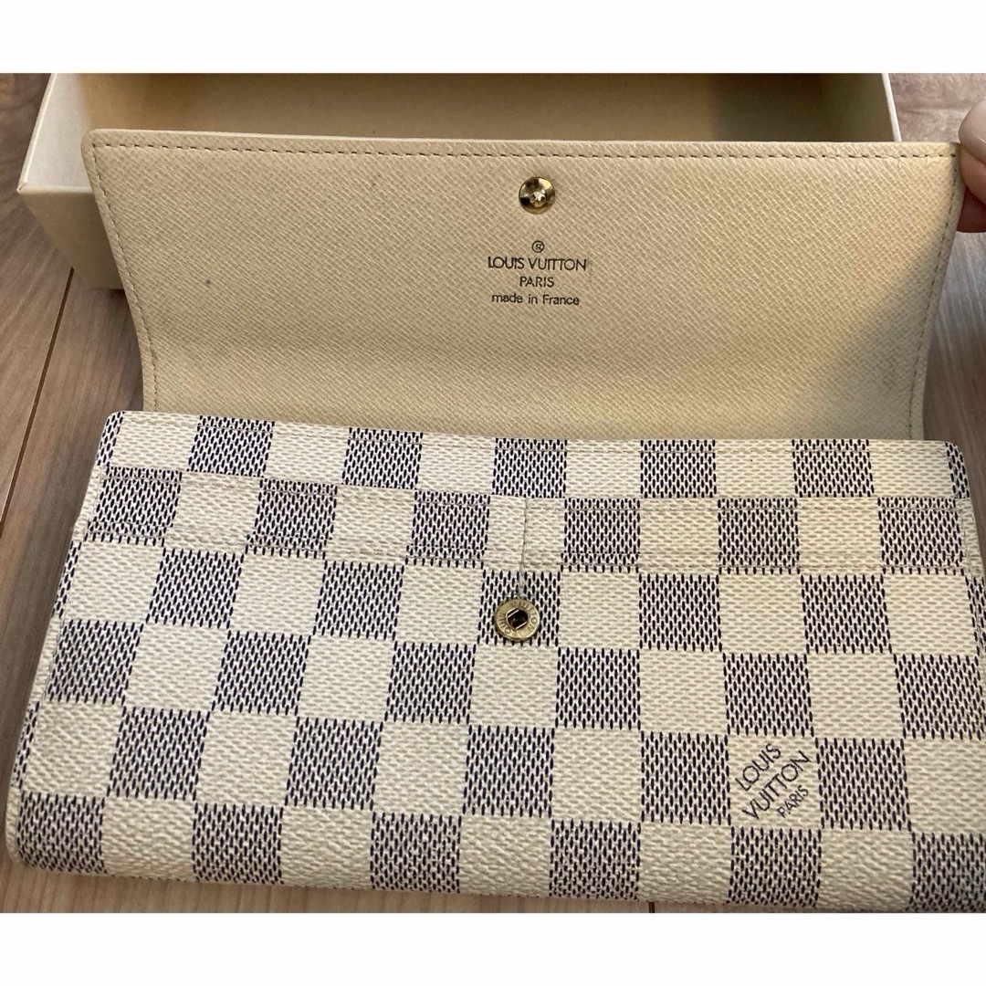 LOUIS VUITTON(ルイヴィトン)のタイムセール！正規品美品☆ ルイヴィトン ☆ポルトフォイユサラ　ダミエ アズール レディースのファッション小物(財布)の商品写真