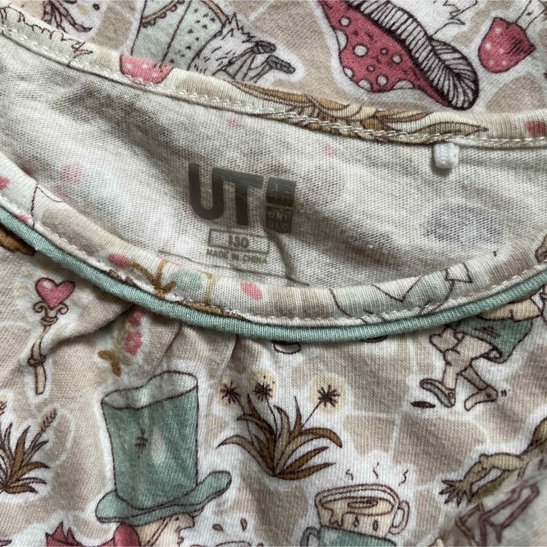 UNIQLO(ユニクロ)のUNIQLO 130 キッズ/ベビー/マタニティのキッズ服女の子用(90cm~)(Tシャツ/カットソー)の商品写真