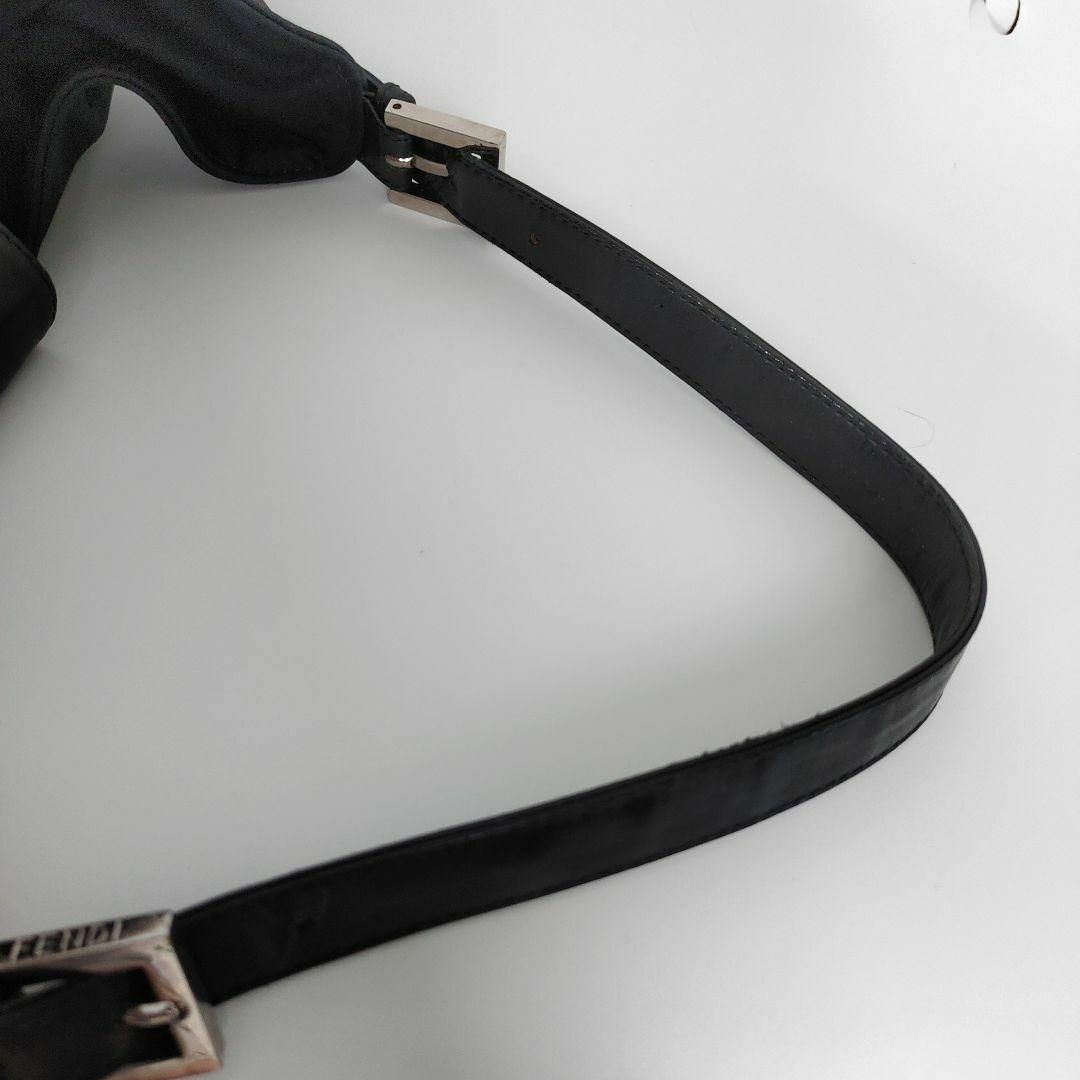 FENDI(フェンディ)のFENDI フェンディ マンマバケット ショルダーバッグ コットンジャージ 黒 レディースのバッグ(ショルダーバッグ)の商品写真