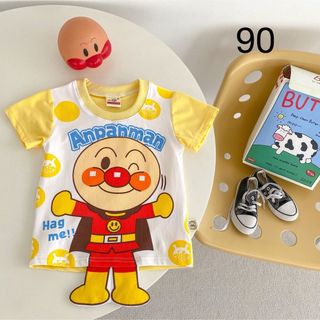 【新品】アンパンマン　子供Tシャツ　半袖　90(Tシャツ/カットソー)