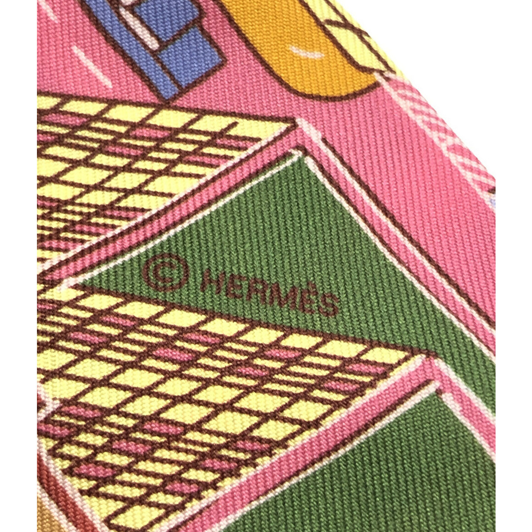 Hermes(エルメス)の美品 エルメス ツイリースカーフ シルク100％ パンタンシティ レディース レディースのファッション小物(バンダナ/スカーフ)の商品写真