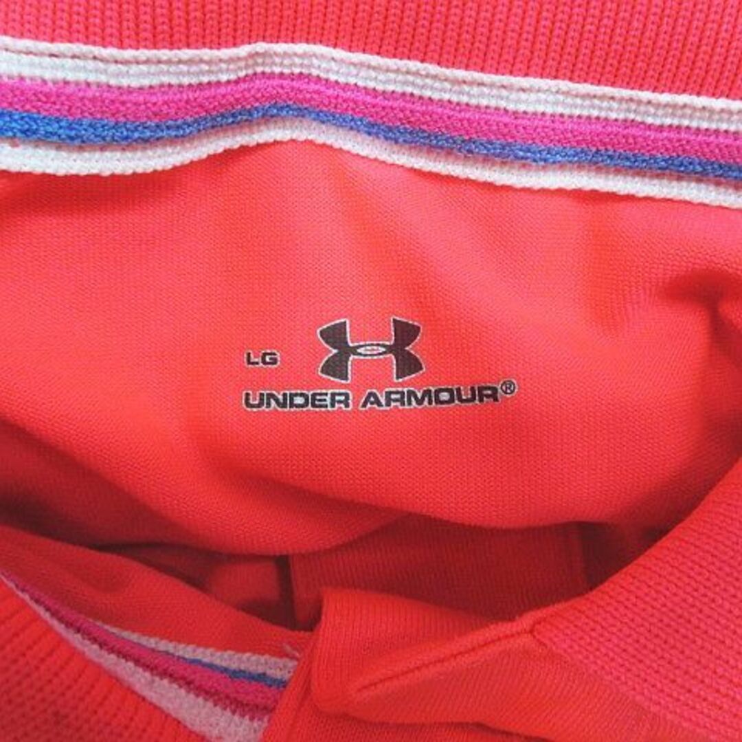 UNDER ARMOUR(アンダーアーマー)のUNDER ARMOUR スポーツウェア 半袖 ポロシャツ LG ピンク系 スポーツ/アウトドアのランニング(ウェア)の商品写真