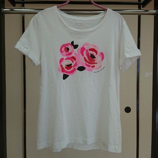 kate spade new york - kate spade 女の子 ラメ入り花柄Tシャツ